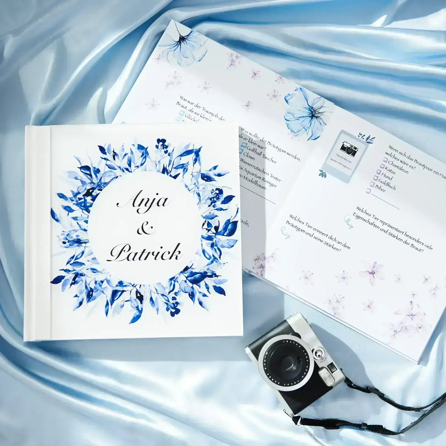 Hochzeit Gästebuch Blue Memories