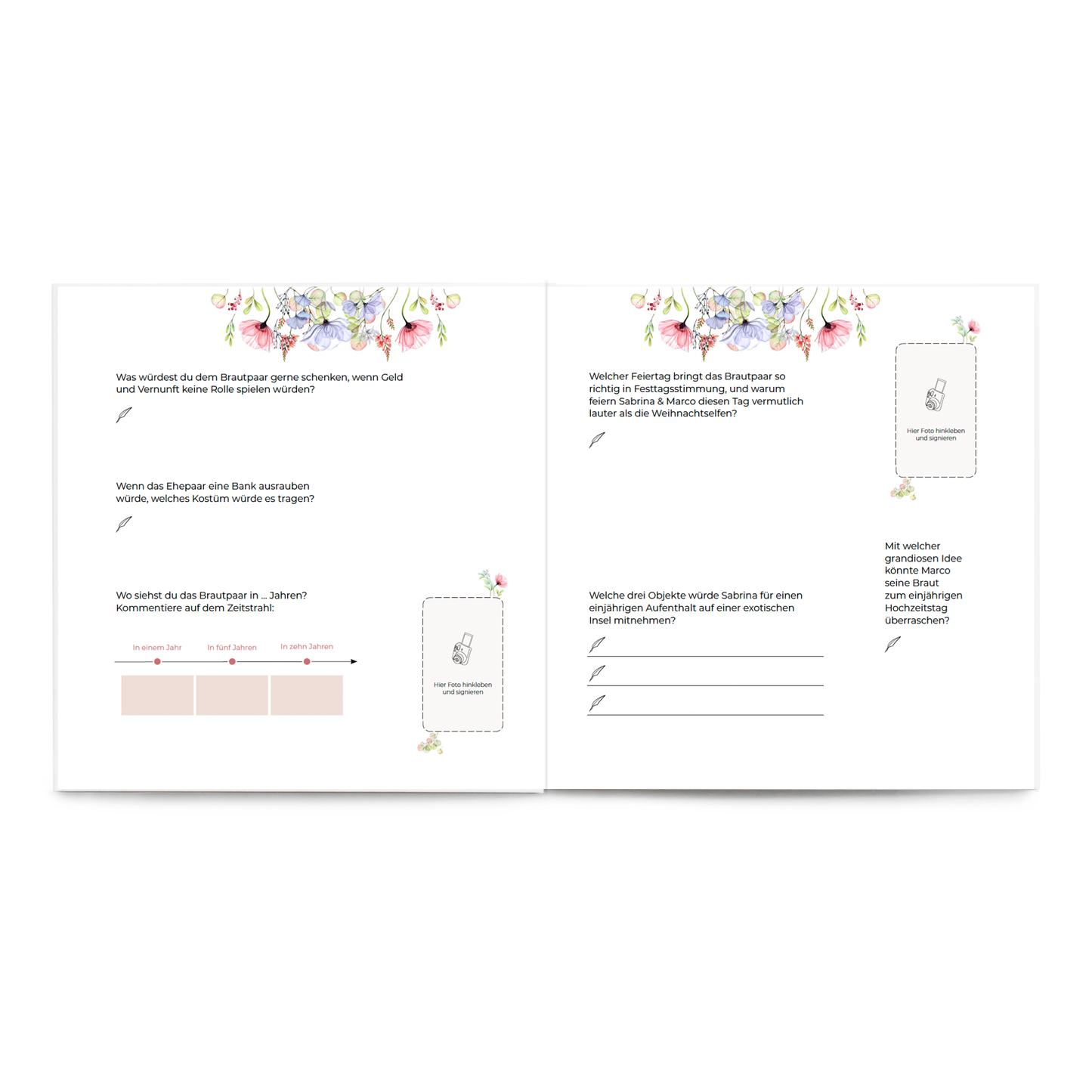 Hochzeit Gästebuch Lovely Pink